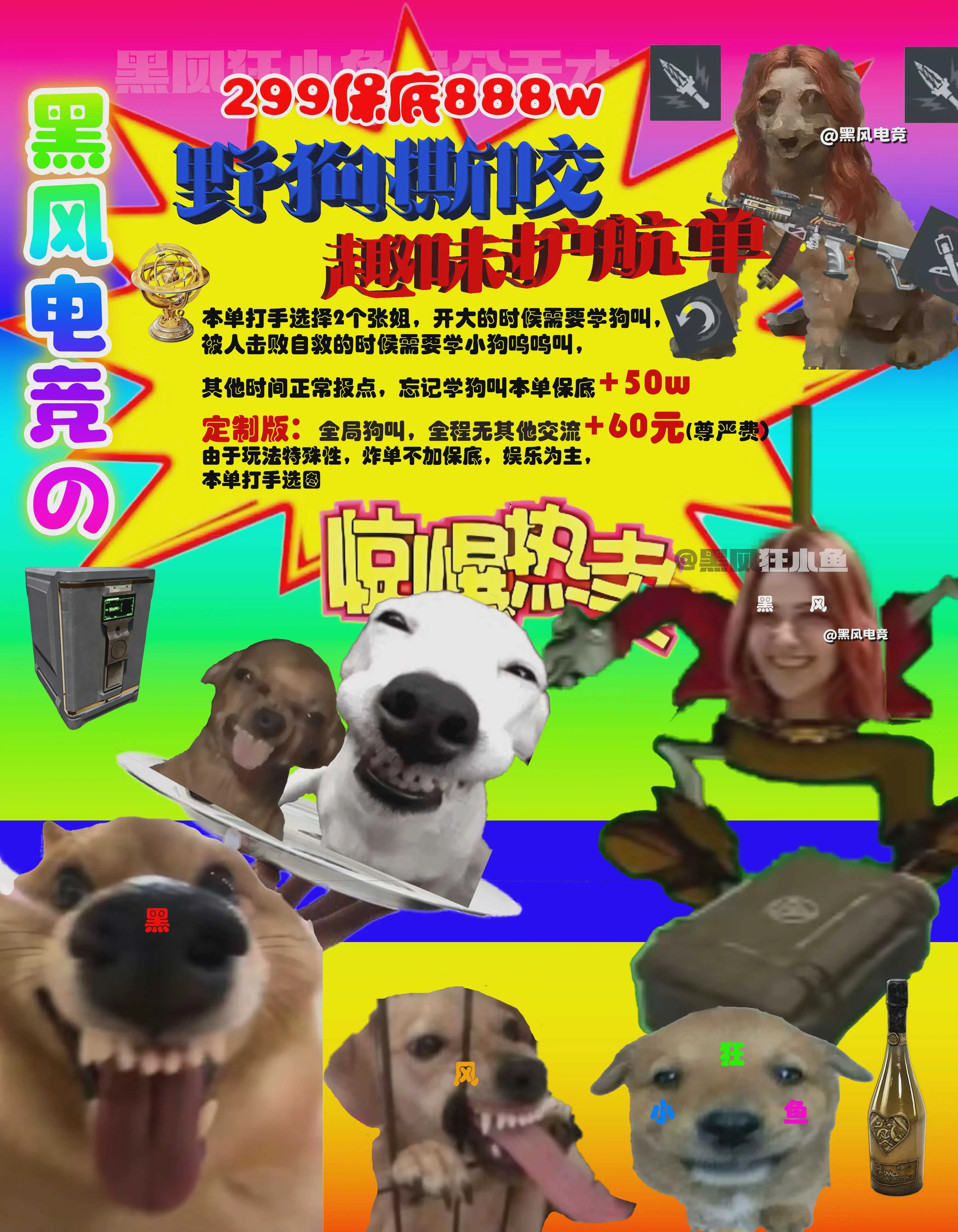 野狗撕咬趣味单图片