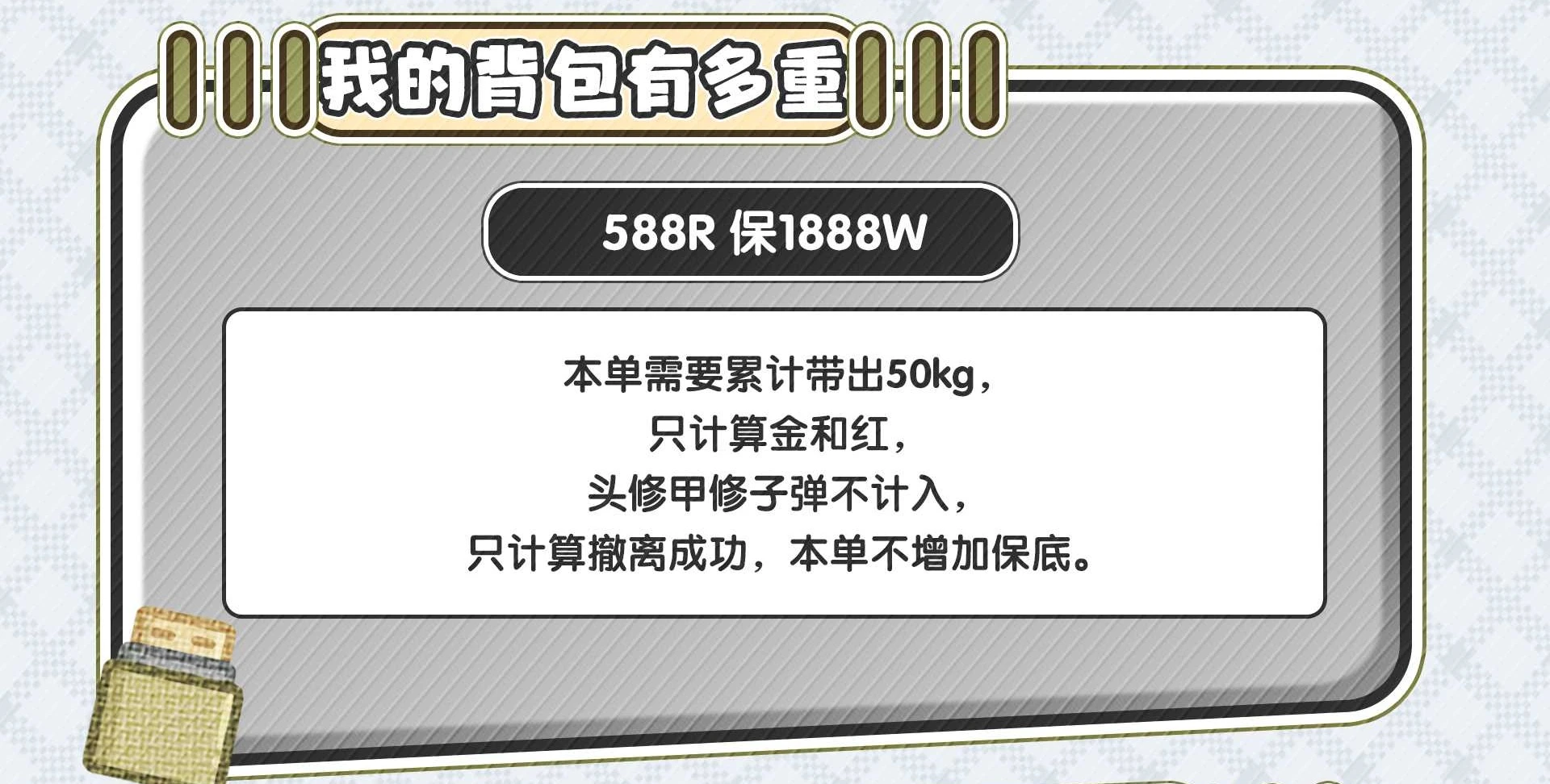 我的背包有多重趣味单图片