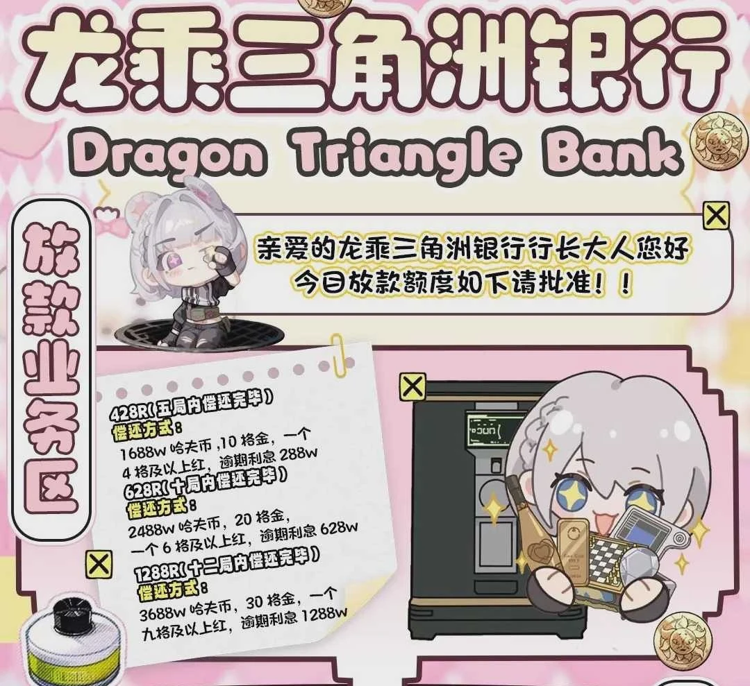 龙乘三角洲银行趣味单图片