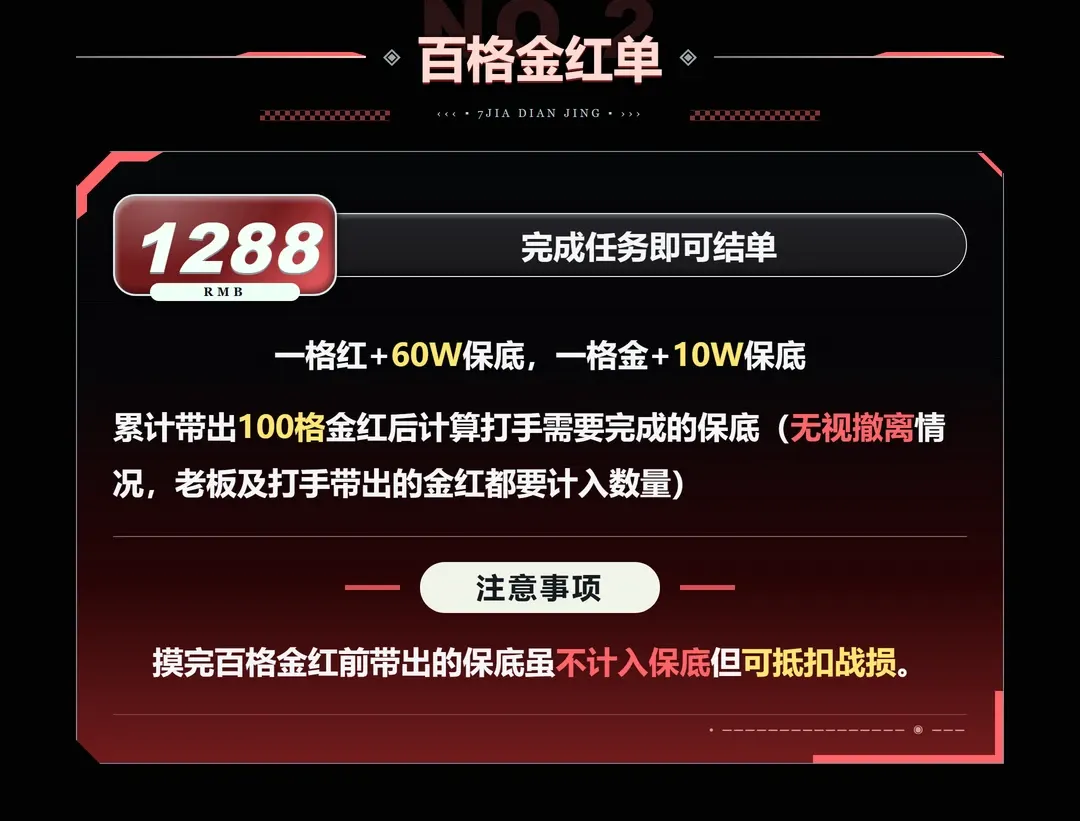 7JIA电竞百格金红单详情图片1