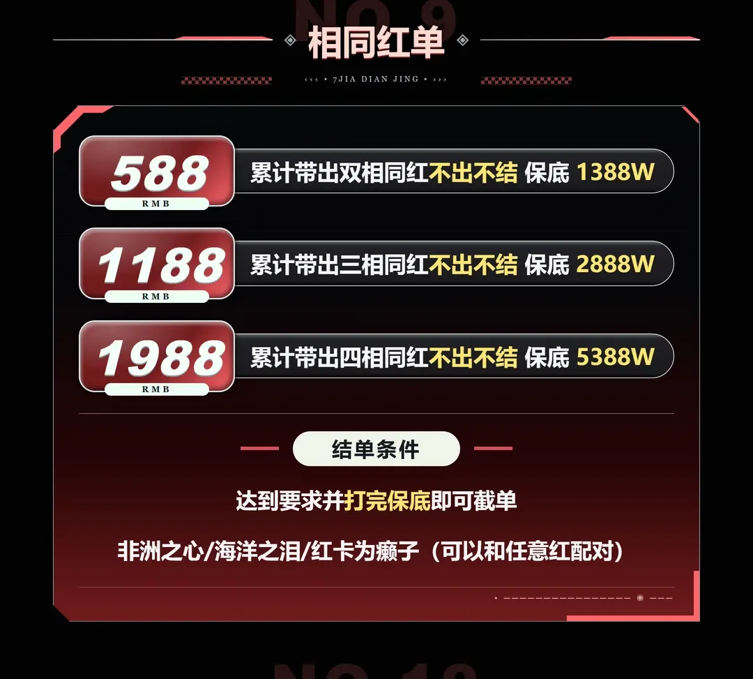 7JIA电竞相同红单详情图片1