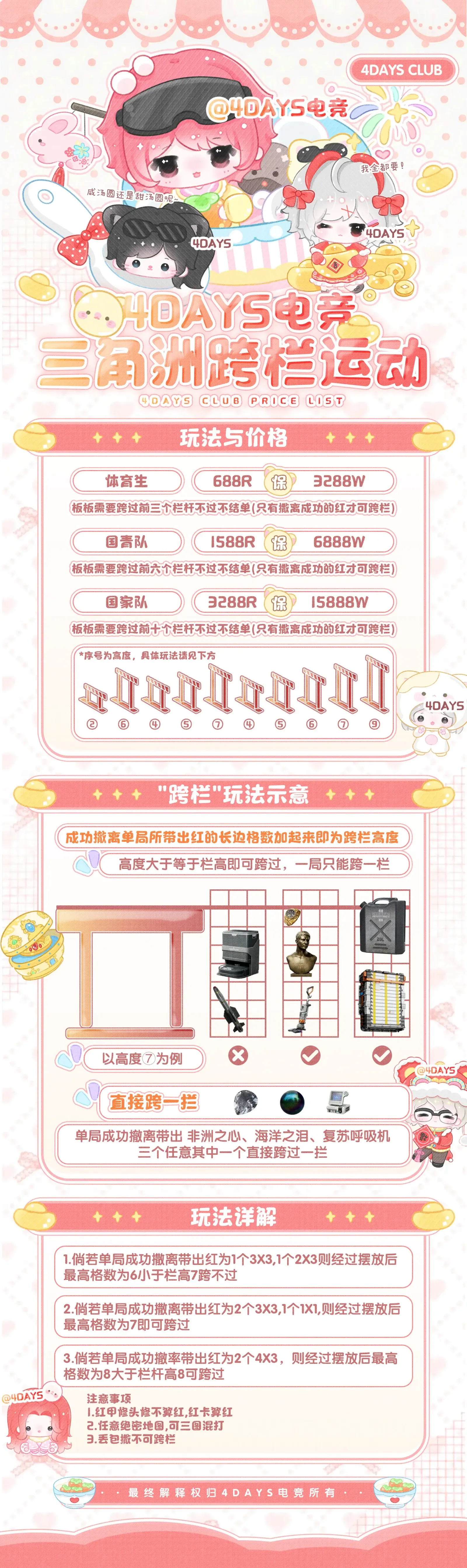 4Days电竞跨栏单详情图片1