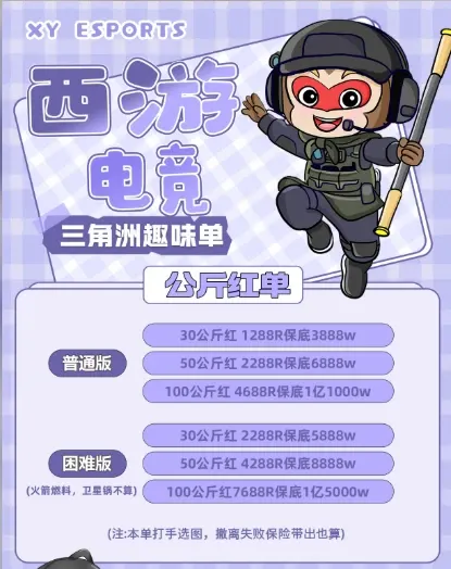 西游电竞公斤红单详情图片1