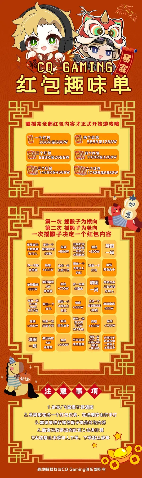 城桥电竞红包趣味单详情图片1