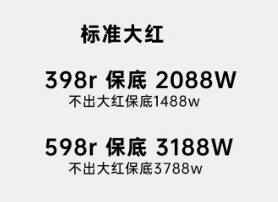 发发电竞标准大红单详情图片1