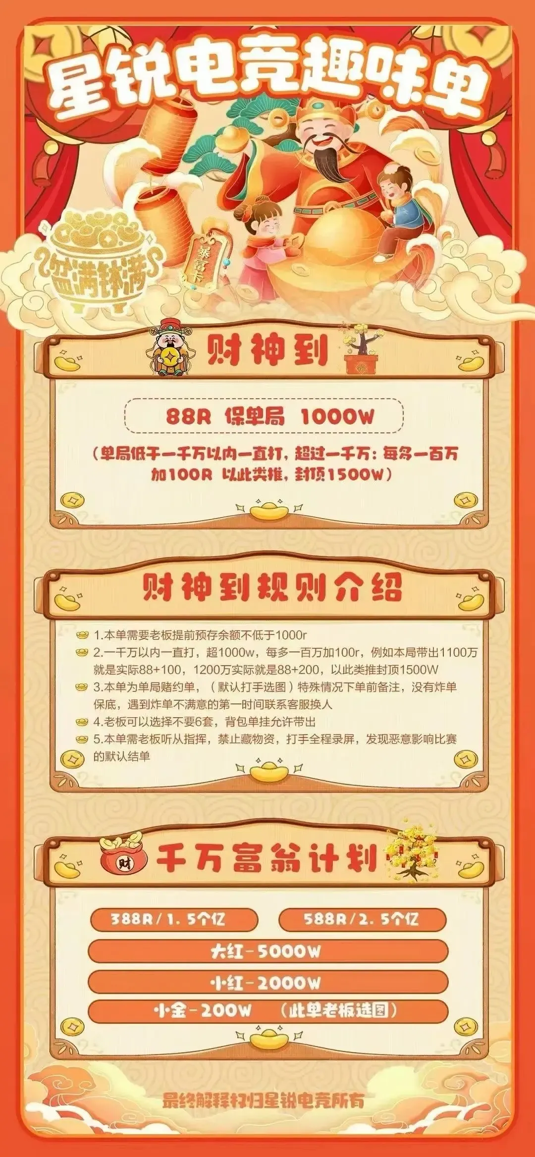 星锐电竞财神到详情图片1